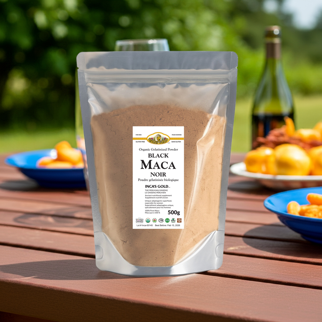 Organic Black Maca Powder - 1 Kg - Warehouse pack