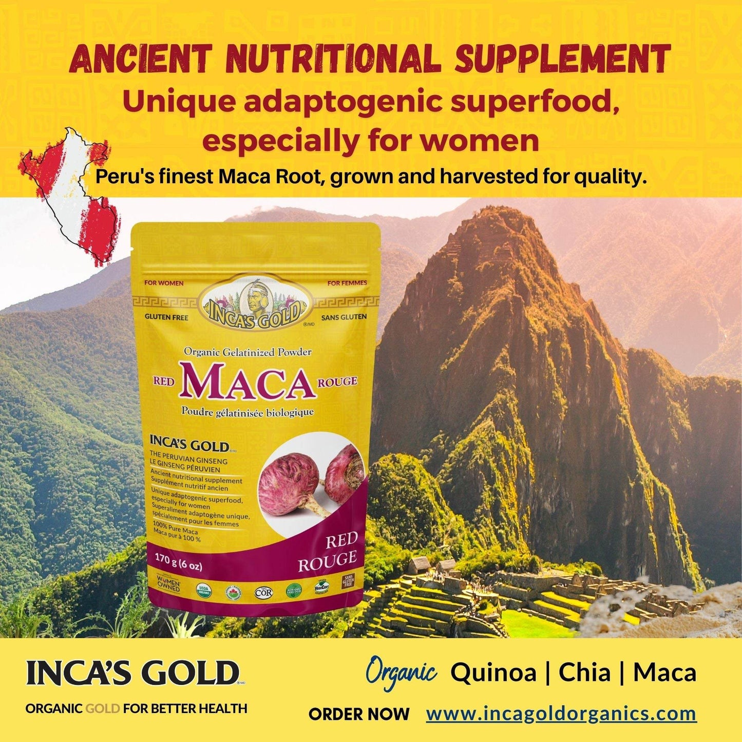 Organic Red Maca Powder - 170g