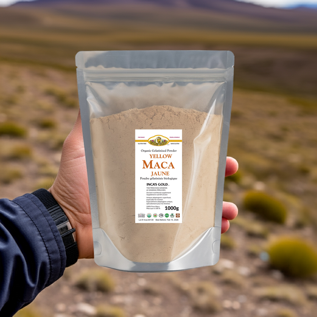 Organic Yellow Maca Powder - 1 Kg - Warehouse pack