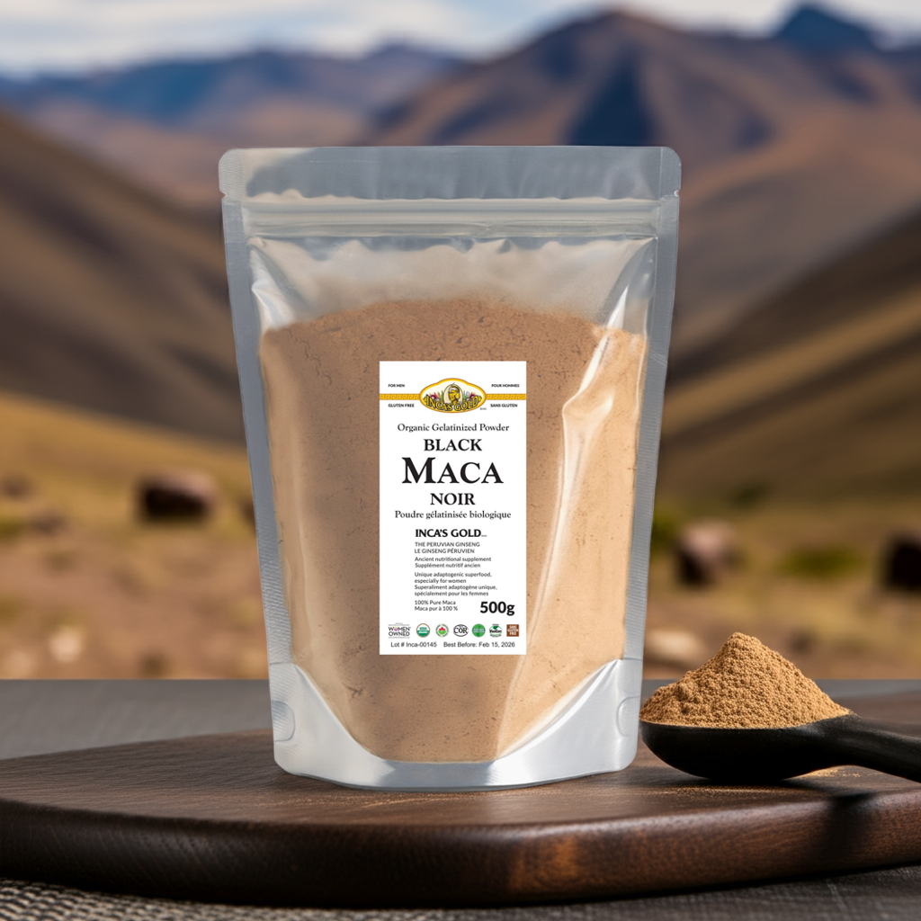 Organic Black Maca Powder - 1 Kg - Warehouse pack