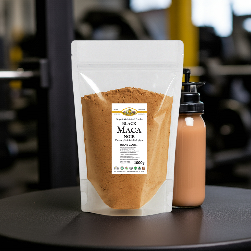Organic Black Maca Powder - 1 Kg - Warehouse pack