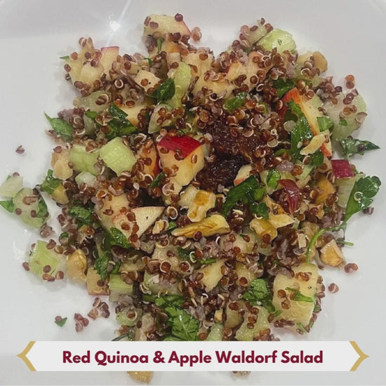 Red Quinoa Apple Waldorf Salad 