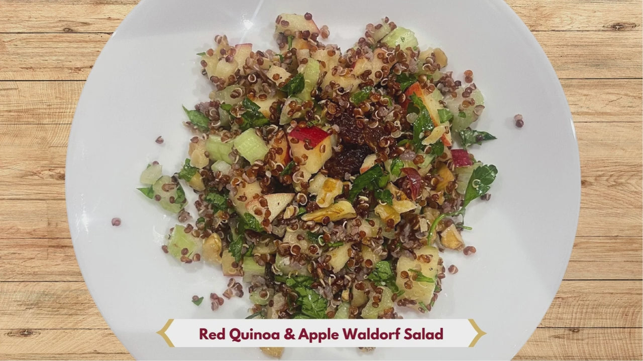 Red Quinoa Apple Waldorf Salad