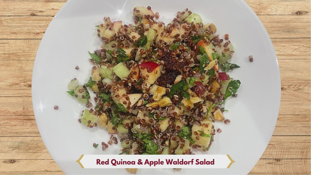 Red Quinoa Apple Waldorf Salad 