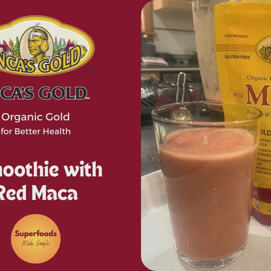 How to make smoothie with red maca?