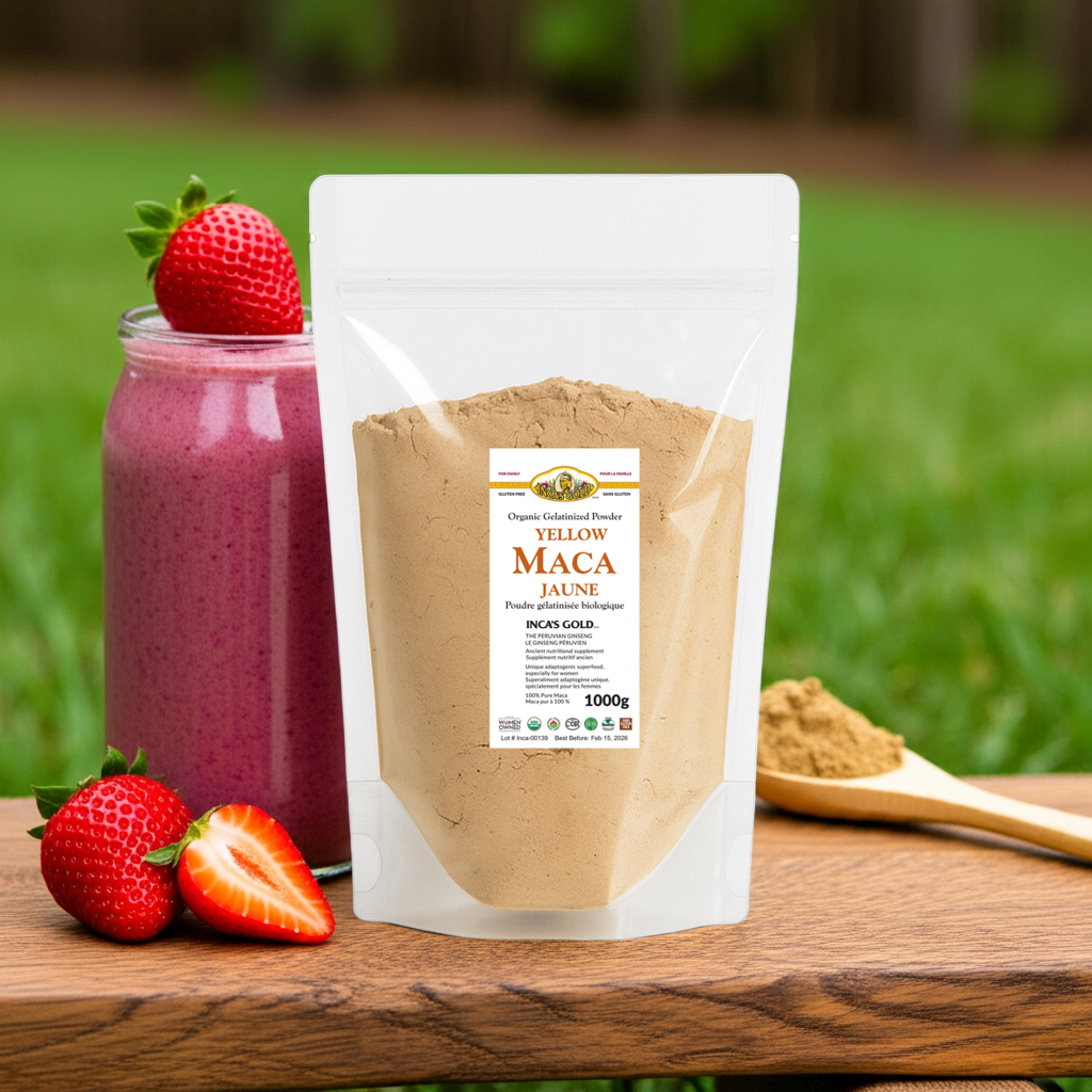 Organic Yellow Maca Powder - 1 Kg - Warehouse pack
