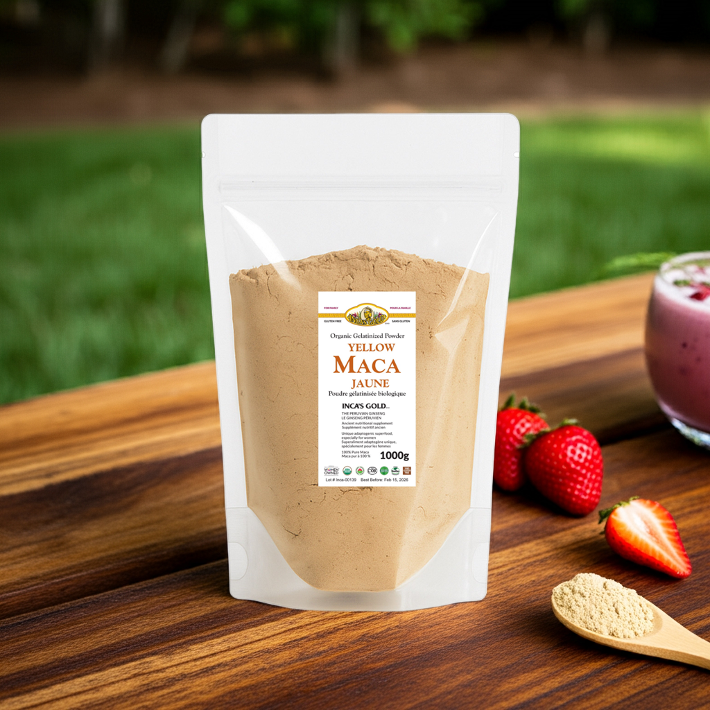 Organic Yellow Maca Powder - 1 Kg - Warehouse pack