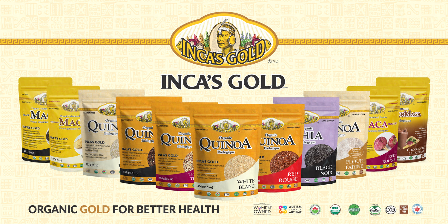 INCA'S GOLD ORGANICS QUINOA CHIA MACA 