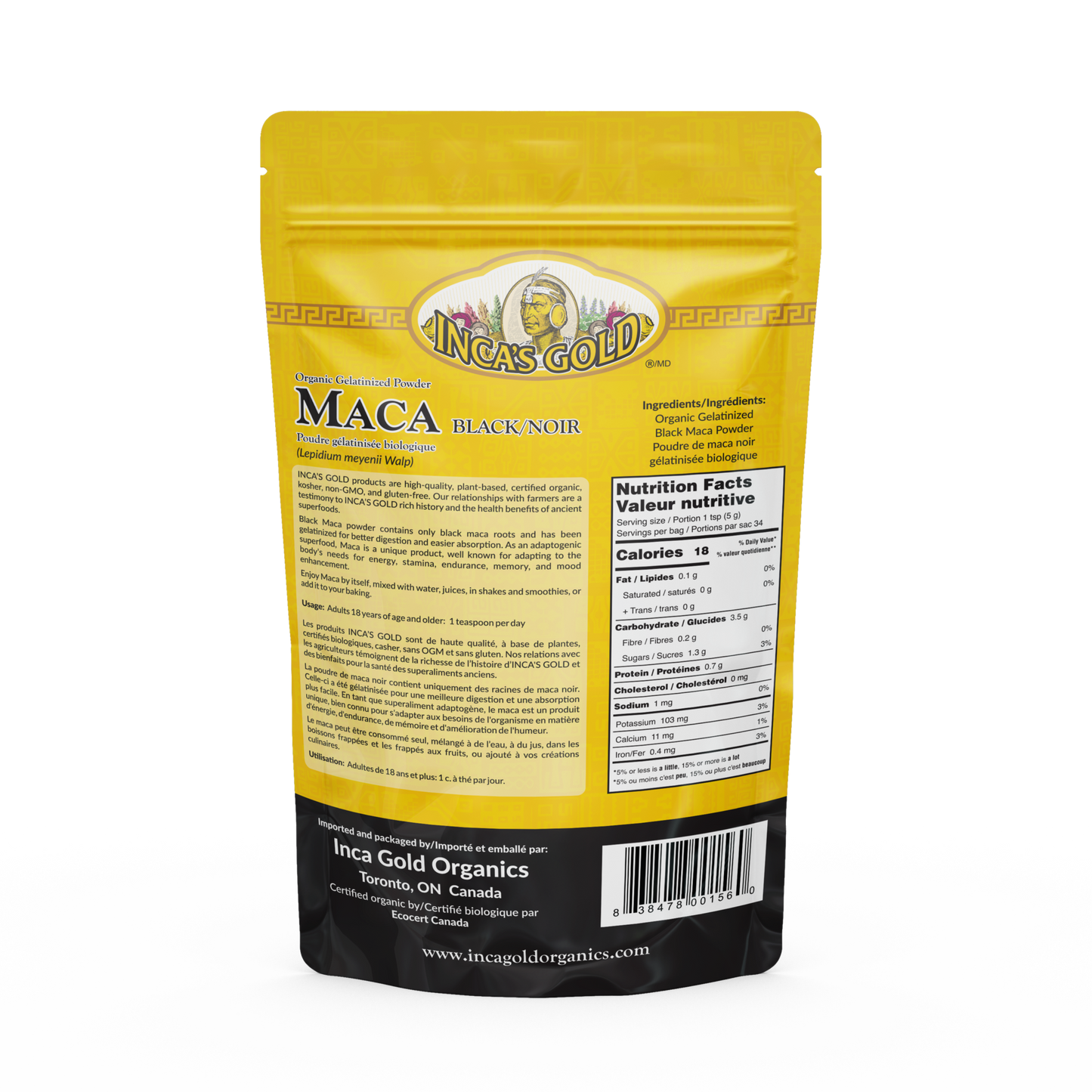 Organic Black Maca Powder - 170g