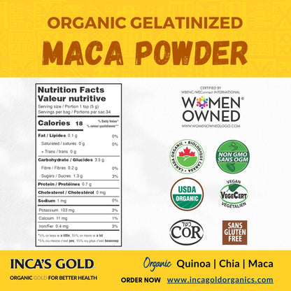 Organic Yellow Maca Powder - 227g