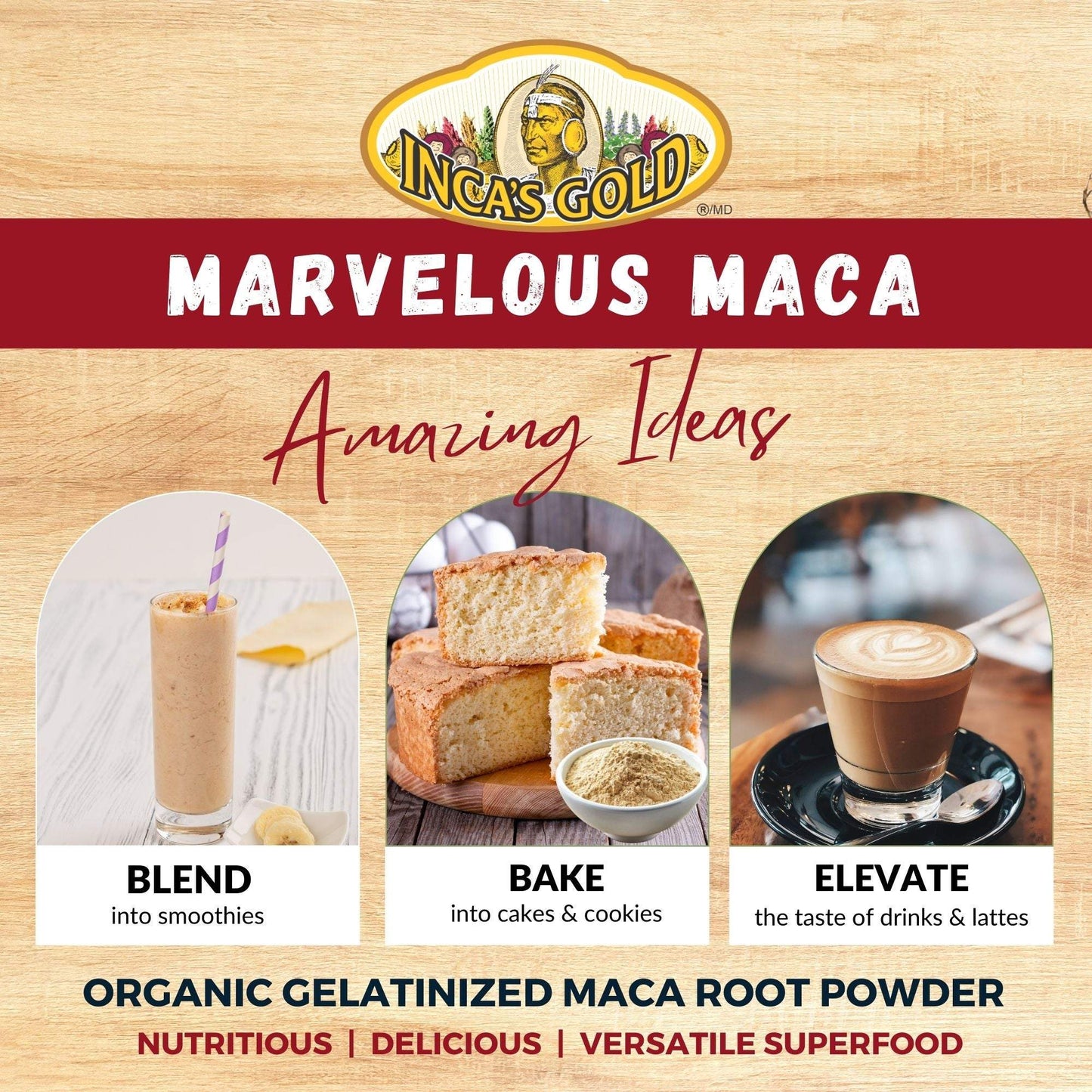 Organic Red Maca Powder - 170g