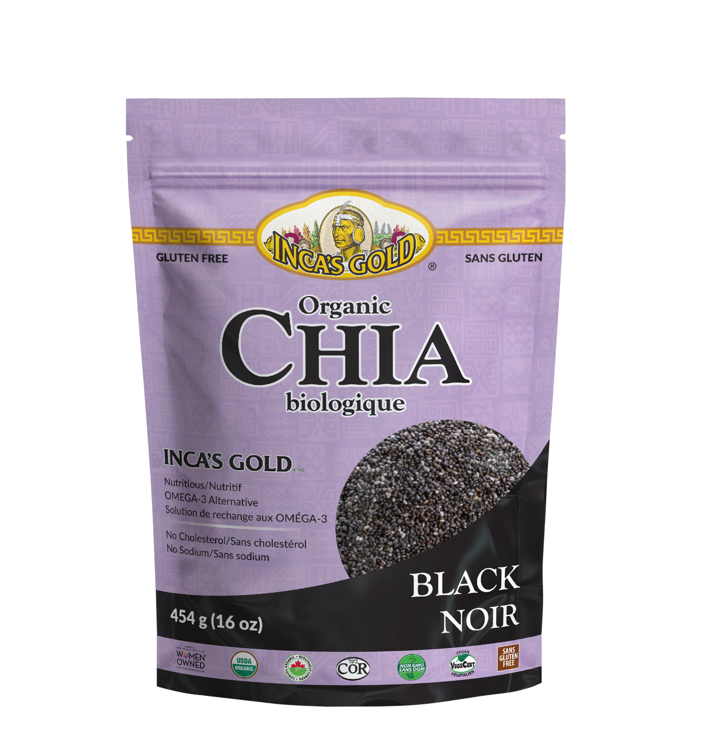 Organic Black Chia Seeds – 454g