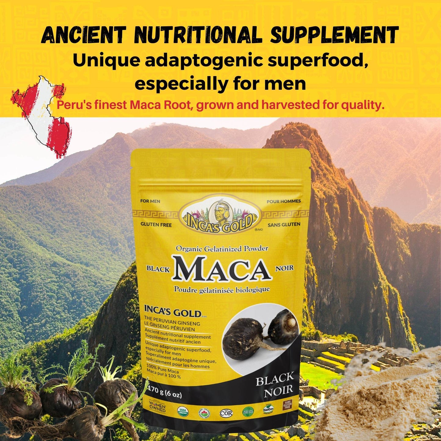 Organic Black Maca Powder - 170g