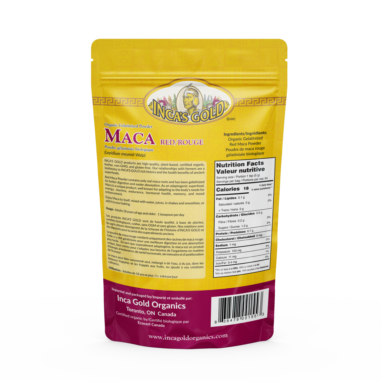 Organic Red Maca Powder - 170g