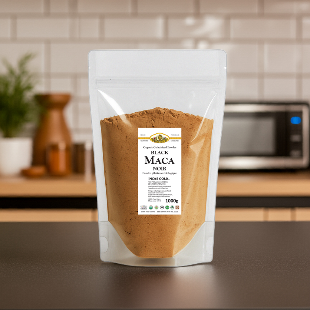 Organic Black Maca Powder - 1 Kg - Warehouse pack