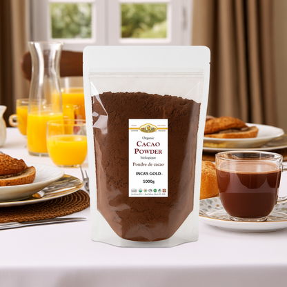 Organic Cacao Powder - 1 Kg - Warehouse pack