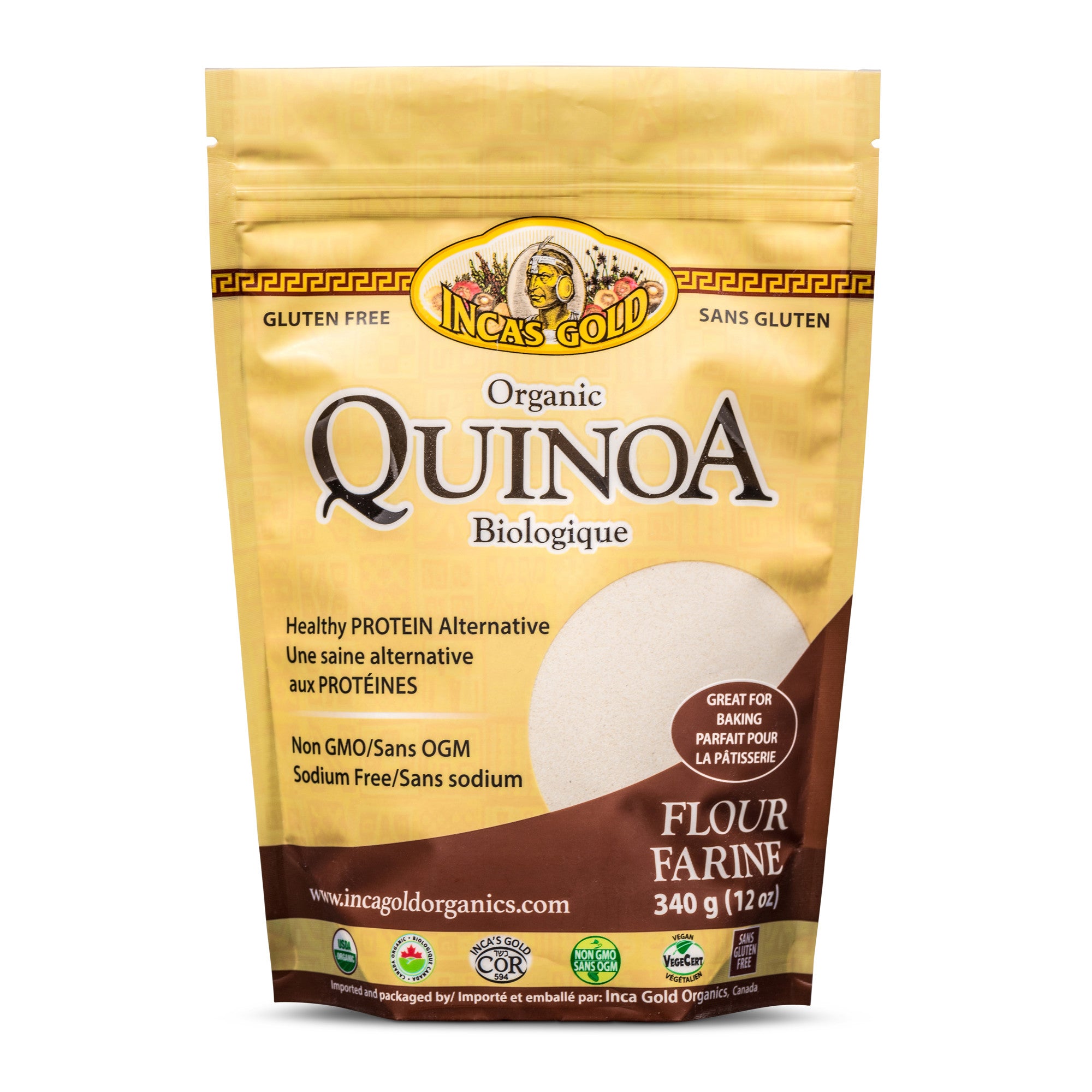 INCA'S GOLD Organic Quinoa Flour 340g