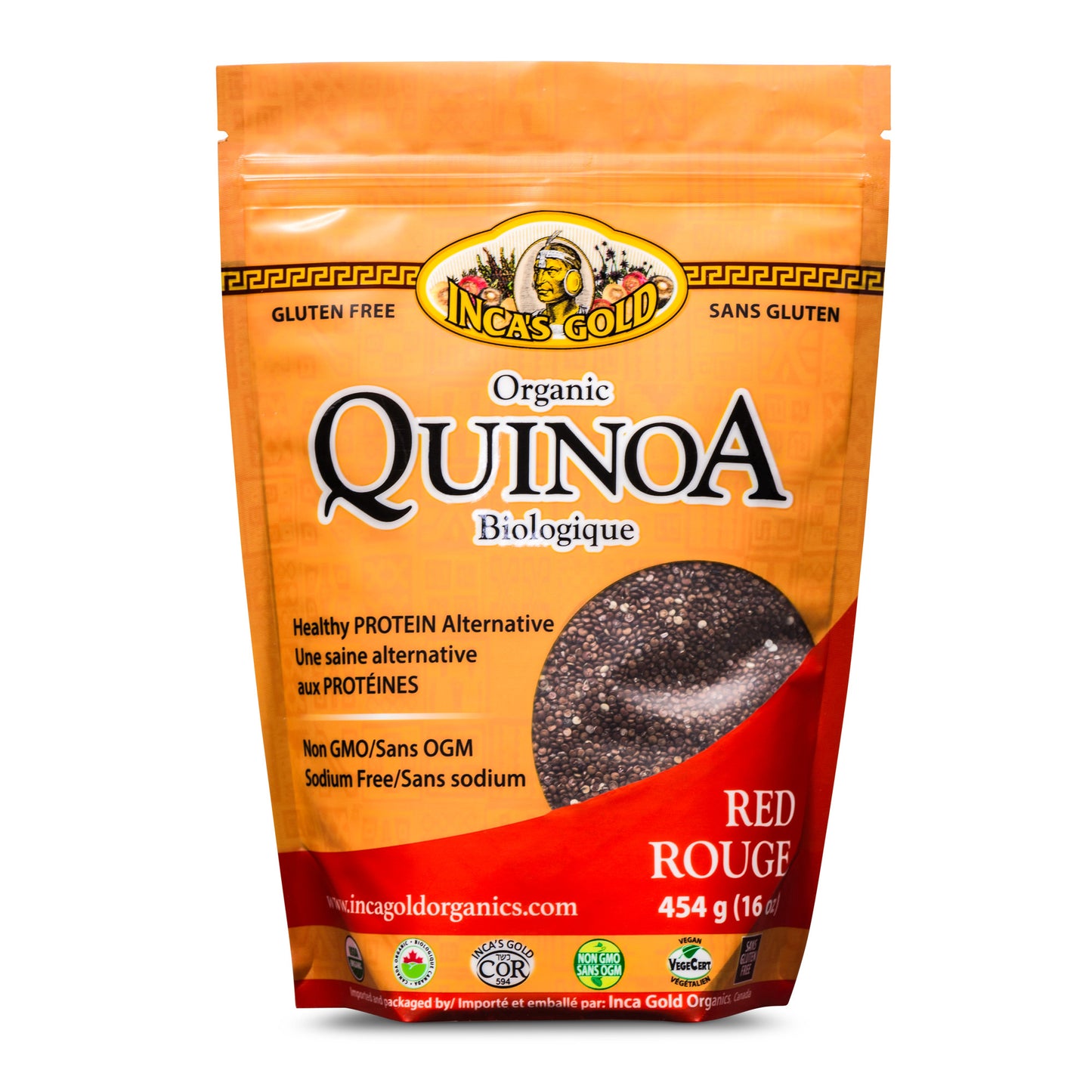 INCA'S GOLD Organic Red Quinoa 454g
